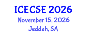 International Conference on Electronics and Communication Systems Engineering (ICECSE) November 15, 2026 - Jeddah, Saudi Arabia