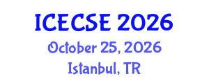 International Conference on Electronics and Communication Systems Engineering (ICECSE) October 25, 2026 - Istanbul, Turkey