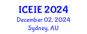 International Conference on Electronics and Information Engineering (ICEIE) December 02, 2024 - Sydney, Australia