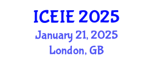 International Conference on Electronics and Information Engineering (ICEIE) January 21, 2025 - London, United Kingdom