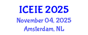 International Conference on Electronics and Information Engineering (ICEIE) November 04, 2025 - Amsterdam, Netherlands