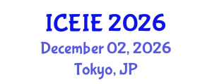 International Conference on Electronics and Information Engineering (ICEIE) December 02, 2026 - Tokyo, Japan