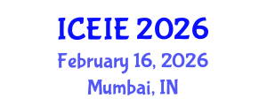 International Conference on Electronics and Information Engineering (ICEIE) February 16, 2026 - Mumbai, India International Conference on Electronics and Information Engineering (ICEIE) February 16, 2026 - Mumbai, India