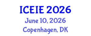 International Conference on Electronics and Information Engineering (ICEIE) June 10, 2026 - Copenhagen, Denmark