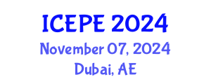 International Conference on Electronics and Power Engineering (ICEPE) November 07, 2024 - Dubai, United Arab Emirates