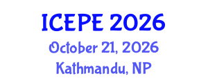 International Conference on Electronics and Power Engineering (ICEPE) October 21, 2026 - Kathmandu, Nepal International Conference on Electronics and Power Engineering (ICEPE) October 21, 2026 - Kathmandu, Nepal