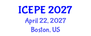 International Conference on Electronics and Power Engineering (ICEPE) April 22, 2027 - Boston, United States