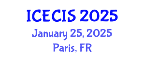 International Conference on Electronics, Communication and Information Systems (ICECIS) January 25, 2025 - Paris, France