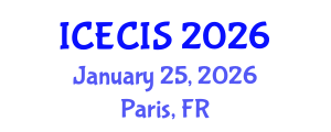 International Conference on Electronics, Communication and Information Systems (ICECIS) January 25, 2026 - Paris, France