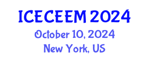 International Conference on Electronics, Communication Engineering and Electronic Media (ICECEEM) October 10, 2024 - New York, United States