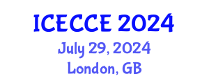 International Conference on Electronics, Computer and Communication Engineering (ICECCE) July 29, 2024 - London, United Kingdom