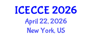 International Conference on Electronics, Computer and Communication Engineering (ICECCE) April 22, 2026 - New York, United States