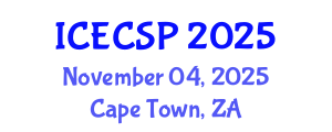 International Conference on Electronics, Control and Signal Processing (ICECSP) November 04, 2025 - Cape Town, South Africa