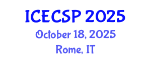 International Conference on Electronics, Control and Signal Processing (ICECSP) October 18, 2025 - Rome, Italy