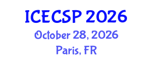 International Conference on Electronics, Control and Signal Processing (ICECSP) October 28, 2026 - Paris, France