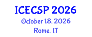 International Conference on Electronics, Control and Signal Processing (ICECSP) October 18, 2026 - Rome, Italy