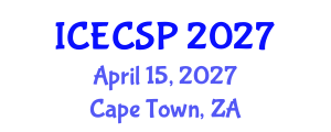 International Conference on Electronics, Control and Signal Processing (ICECSP) April 15, 2027 - Cape Town, South Africa International Conference on Electronics, Control and Signal Processing (ICECSP) April 15, 2027 - Cape Town, South Africa
