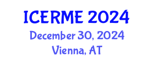 International Conference on Electronics, Robotics and Mechatronics Engineering (ICERME) December 30, 2024 - Vienna, Austria