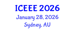 International Conference on Electrotechnics and Electrical Engineering (ICEEE) January 28, 2026 - Sydney, Australia