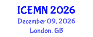 International Conference on Emergency Medicine and Nursing (ICEMN) December 09, 2026 - London, United Kingdom International Conference on Emergency Medicine and Nursing (ICEMN) December 09, 2026 - London, United Kingdom
