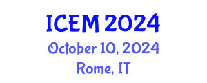 International Conference on Emergency Medicine (ICEM) October 10, 2024 - Rome, Italy