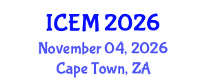 International Conference on Emergency Medicine (ICEM) November 04, 2026 - Cape Town, South Africa