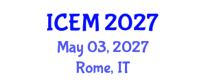 International Conference on Emergency Medicine (ICEM) May 03, 2027 - Rome, Italy