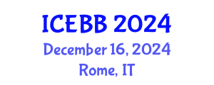 International Conference on Emerging Biosensors and Biotechnology (ICEBB) December 16, 2024 - Rome, Italy