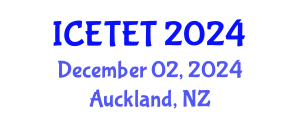International Conference on Emerging Trends in Engineering and Technology (ICETET) December 02, 2024 - Auckland, New Zealand