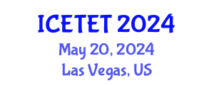 International Conference on Emerging Trends in Engineering and Technology (ICETET) May 20, 2024 - Las Vegas, United States