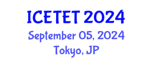 International Conference on Emerging Trends in Engineering and Technology (ICETET) September 05, 2024 - Tokyo, Japan