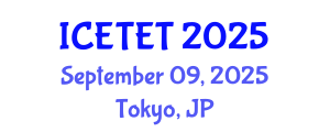 International Conference on Emerging Trends in Engineering and Technology (ICETET) September 09, 2025 - Tokyo, Japan