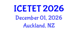 International Conference on Emerging Trends in Engineering and Technology (ICETET) December 01, 2026 - Auckland, New Zealand