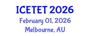 International Conference on Emerging Trends in Engineering and Technology (ICETET) February 01, 2026 - Melbourne, Australia