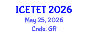 International Conference on Emerging Trends in Engineering and Technology (ICETET) May 25, 2026 - Crete, Greece International Conference on Emerging Trends in Engineering and Technology (ICETET) May 25, 2026 - Crete, Greece