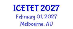 International Conference on Emerging Trends in Engineering and Technology (ICETET) February 01, 2027 - Melbourne, Australia
