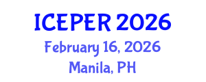 International Conference on Emotions, Psychotherapy and Emotion Regulation (ICEPER) February 16, 2026 - Manila, Philippines International Conference on Emotions, Psychotherapy and Emotion Regulation (ICEPER) February 16, 2026 - Manila, Philippines