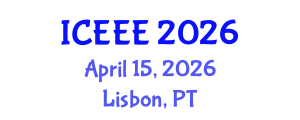 International Conference on Employment, Education and Entrepreneurship (ICEEE) April 15, 2026 - Lisbon, Portugal