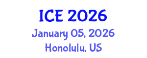 International Conference on Endocrinology (ICE) January 05, 2026 - Honolulu, United States International Conference on Endocrinology (ICE) January 05, 2026 - Honolulu, United States