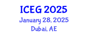 International Conference on Endoscopy in Gastroenterology (ICEG) January 28, 2025 - Dubai, United Arab Emirates