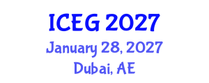 International Conference on Endoscopy in Gastroenterology (ICEG) January 28, 2027 - Dubai, United Arab Emirates