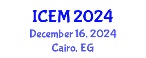 International Conference on Energetic Materials (ICEM) December 16, 2024 - Cairo, Egypt