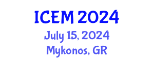 International Conference on Energetic Materials (ICEM) July 15, 2024 - Mykonos, Greece