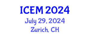 International Conference on Energetic Materials (ICEM) July 29, 2024 - Zurich, Switzerland