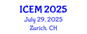 International Conference on Energetic Materials (ICEM) July 29, 2025 - Zurich, Switzerland