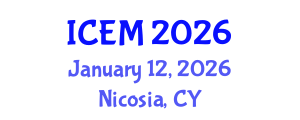 International Conference on Energetic Materials (ICEM) January 12, 2026 - Nicosia, Cyprus