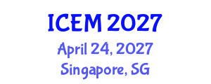 International Conference on Energetic Materials (ICEM) April 24, 2027 - Singapore, Singapore International Conference on Energetic Materials (ICEM) April 24, 2027 - Singapore, Singapore