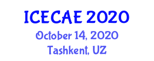 International Conference on Energetics, Civil and Agricultural Engineering (ICECAE) October 14, 2020 - Tashkent, Uzbekistan