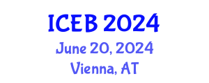 International Conference on Energy and Buildings (ICEB) June 20, 2024 - Vienna, Austria