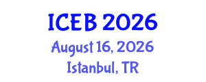 International Conference on Energy and Buildings (ICEB) August 16, 2026 - Istanbul, Turkey